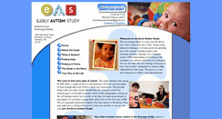 Desktop Screenshot of earlyautismstudy.org